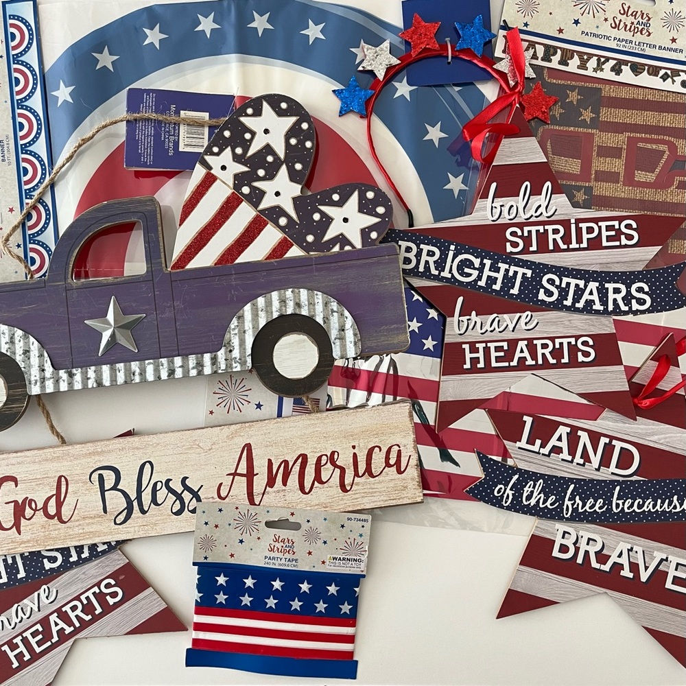 July 4th Decor Party Decorations
